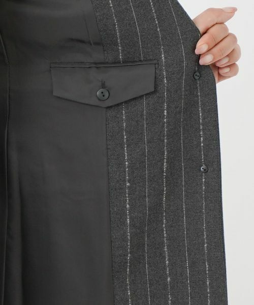 Leilian PLUS HOUSE / レリアンプラスハウス テーラードジャケット | ピンストライプノーカラージャケット | 詳細14