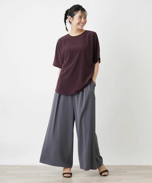 Leilian PLUS HOUSE / レリアンプラスハウス シャツ・ブラウス | 五分袖プルオーバーブラウス【BOURGE】 | 詳細3