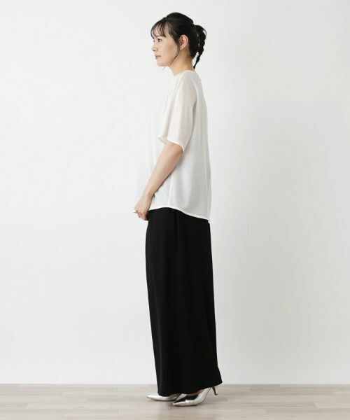 Leilian PLUS HOUSE / レリアンプラスハウス シャツ・ブラウス | 五分袖プルオーバーブラウス【BOURGE】 | 詳細7