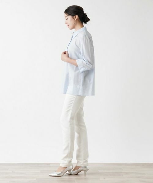 Leilian PLUS HOUSE / レリアンプラスハウス シャツ・ブラウス | 羽織ブラウス【Leilian WHITE LABEL】 | 詳細2