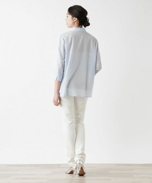 Leilian PLUS HOUSE / レリアンプラスハウス シャツ・ブラウス | 羽織ブラウス【Leilian WHITE LABEL】 | 詳細3