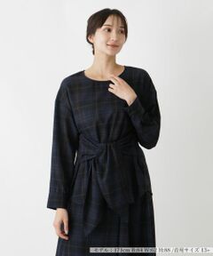 Leilian PLUS HOUSE / レリアンプラスハウス シャツ・ブラウス | タータンチェックブラウス