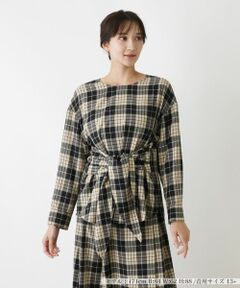 Leilian PLUS HOUSE / レリアンプラスハウス シャツ・ブラウス | タータンチェックブラウス