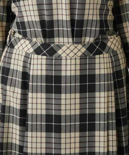 Leilian PLUS HOUSE / レリアンプラスハウス ミニ・ひざ丈スカート | タータンチェックフレアスカート | 詳細13