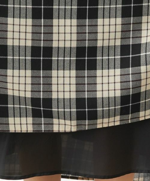 Leilian PLUS HOUSE / レリアンプラスハウス ミニ・ひざ丈スカート | タータンチェックフレアスカート | 詳細16