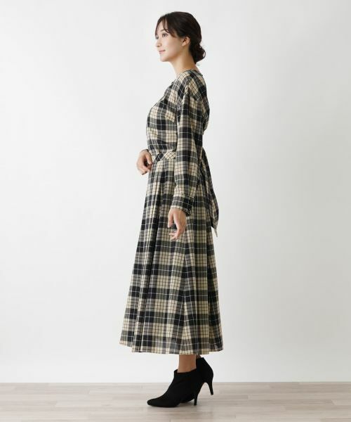 Leilian PLUS HOUSE / レリアンプラスハウス ミニ・ひざ丈スカート | タータンチェックフレアスカート | 詳細7