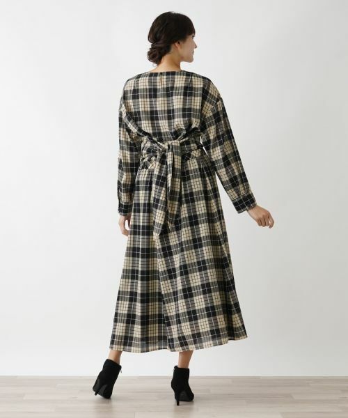 Leilian PLUS HOUSE / レリアンプラスハウス ミニ・ひざ丈スカート | タータンチェックフレアスカート | 詳細8