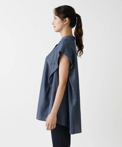 Leilian PLUS HOUSE / レリアンプラスハウス シャツ・ブラウス | バンドカラーブラウス【プラス企画】 | 詳細5