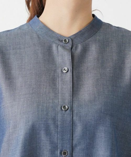 Leilian PLUS HOUSE / レリアンプラスハウス シャツ・ブラウス | バンドカラーブラウス【プラス企画】 | 詳細7