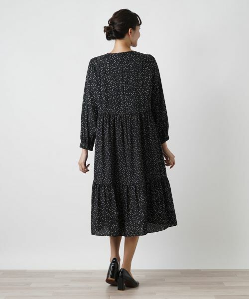 Leilian PLUS HOUSE / レリアンプラスハウス ドレス | ティアード切り替えワンピース【プラス企画】 | 詳細3