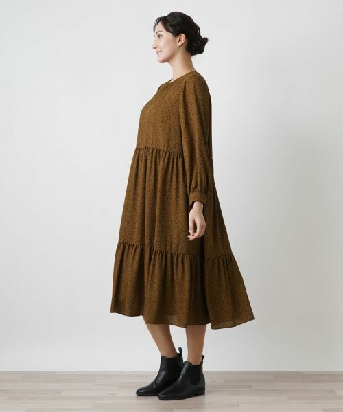 Leilian PLUS HOUSE / レリアンプラスハウス ドレス | ティアード切り替えワンピース【プラス企画】 | 詳細5