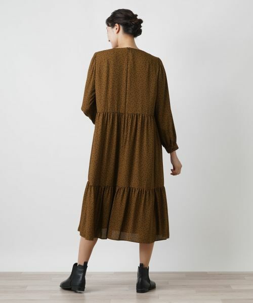 Leilian PLUS HOUSE / レリアンプラスハウス ドレス | ティアード切り替えワンピース【プラス企画】 | 詳細6