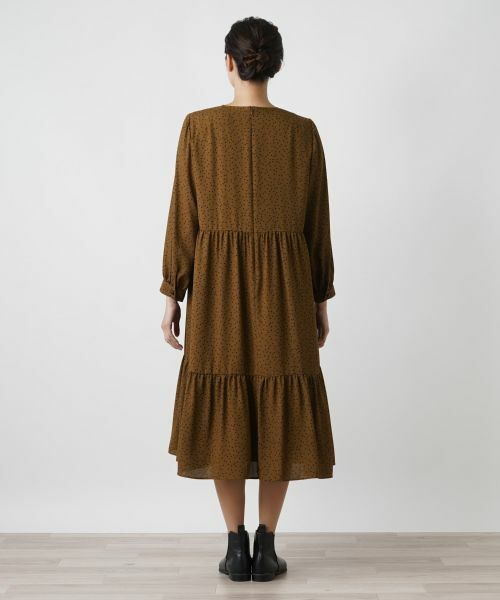 Leilian PLUS HOUSE / レリアンプラスハウス ドレス | ティアード切り替えワンピース【プラス企画】 | 詳細9