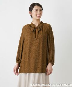 Leilian PLUS HOUSE / レリアンプラスハウス シャツ・ブラウス | ボウタイブラウス【プラス企画】