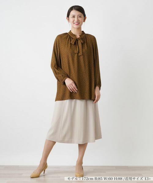 Leilian PLUS HOUSE / レリアンプラスハウス シャツ・ブラウス | ボウタイブラウス【プラス企画】 | 詳細1