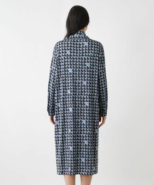 Leilian PLUS HOUSE / レリアンプラスハウス ドレス | グラフィカル総柄ワンピース | 詳細7