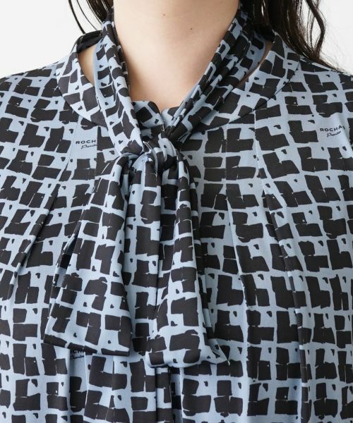 Leilian PLUS HOUSE / レリアンプラスハウス ドレス | グラフィカル総柄ワンピース | 詳細8