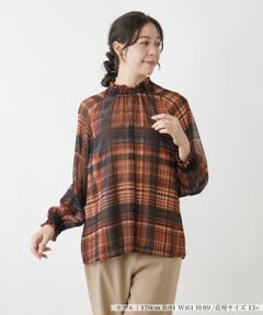 Leilian PLUS HOUSE / レリアンプラスハウス シャツ・ブラウス | スタンドネックブラウス