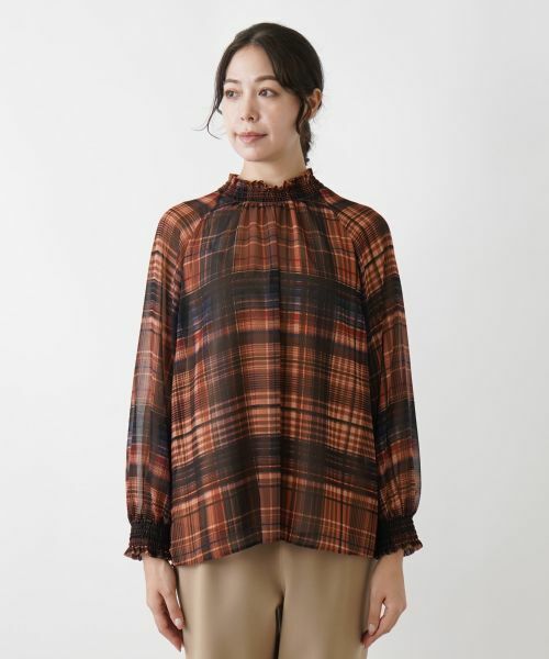 Leilian PLUS HOUSE / レリアンプラスハウス シャツ・ブラウス | スタンドネックブラウス | 詳細4