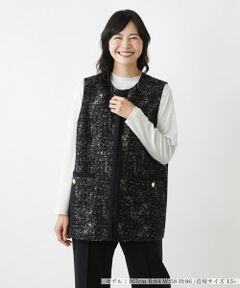 Leilian PLUS HOUSE / レリアンプラスハウス テーラードジャケット | ベスト【ROCHAS Premiere】