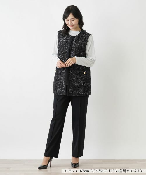 Leilian PLUS HOUSE / レリアンプラスハウス テーラードジャケット | ベスト【ROCHAS Premiere】 | 詳細1