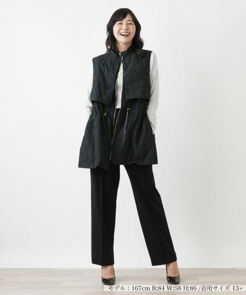 Leilian PLUS HOUSE / レリアンプラスハウス テーラードジャケット | スタンドカラーベスト | 詳細1