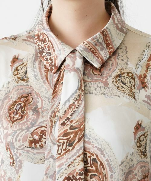 Leilian PLUS HOUSE / レリアンプラスハウス シャツ・ブラウス | ペイズリー柄ブラウス | 詳細8
