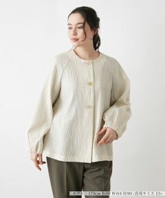 Leilian PLUS HOUSE / レリアンプラスハウス テーラードジャケット | コクーンシルエットジャケット