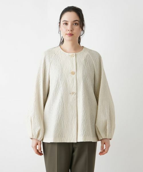 Leilian PLUS HOUSE / レリアンプラスハウス テーラードジャケット | コクーンシルエットジャケット | 詳細4