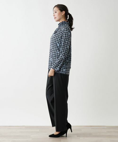 Leilian PLUS HOUSE / レリアンプラスハウス カットソー | グラフィカル総柄カットソー | 詳細2