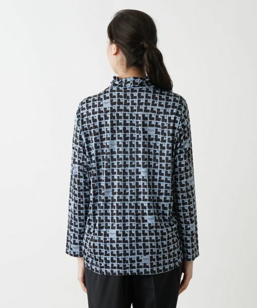 Leilian PLUS HOUSE / レリアンプラスハウス カットソー | グラフィカル総柄カットソー | 詳細6