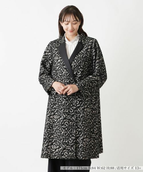 Leilian PLUS HOUSE/レリアンプラスハウス ロングコート【LIMONTA】【BOURGE】 キャメル 17+ Leilian PLUS HOUSE/レリアンプラスハウス ロングコート【LIMONTA】【BOURGE】 キャメル 17+