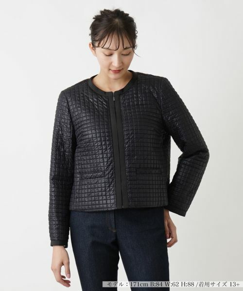 Leilian PLUS HOUSE/レリアンプラスハウス ジャケット【BOURGE】 ブラック 13+