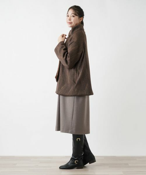 Leilian PLUS HOUSE / レリアンプラスハウス テーラードジャケット | スタンドカラーラップジャケット | 詳細2