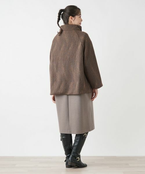 Leilian PLUS HOUSE / レリアンプラスハウス テーラードジャケット | スタンドカラーラップジャケット | 詳細3