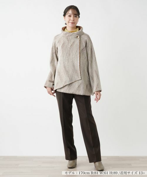 Leilian PLUS HOUSE / レリアンプラスハウス テーラードジャケット | スタンドカラーラップジャケット | 詳細5