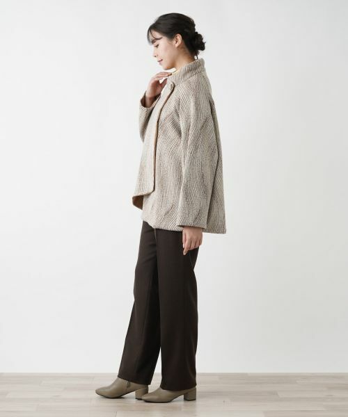 Leilian PLUS HOUSE / レリアンプラスハウス テーラードジャケット | スタンドカラーラップジャケット | 詳細6