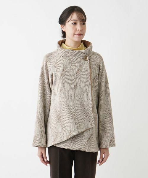 Leilian PLUS HOUSE / レリアンプラスハウス テーラードジャケット | スタンドカラーラップジャケット | 詳細8