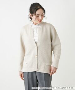 Leilian PLUS HOUSE / レリアンプラスハウス テーラードジャケット | ラメニットジャケット