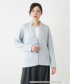 Leilian PLUS HOUSE / レリアンプラスハウス テーラードジャケット | ラメニットジャケット