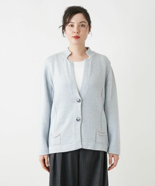 Leilian PLUS HOUSE / レリアンプラスハウス テーラードジャケット | ラメニットジャケット | 詳細8