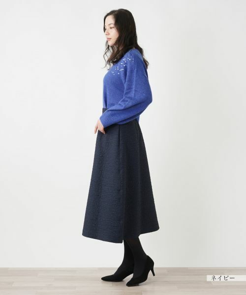 Leilian PLUS HOUSE / レリアンプラスハウス ミニ・ひざ丈スカート | ミモレ丈フレアスカート【プラス企画】 | 詳細2