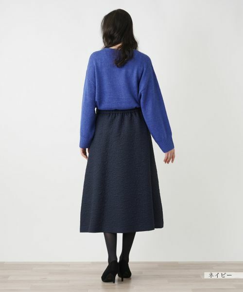 Leilian PLUS HOUSE / レリアンプラスハウス ミニ・ひざ丈スカート | ミモレ丈フレアスカート【プラス企画】 | 詳細3