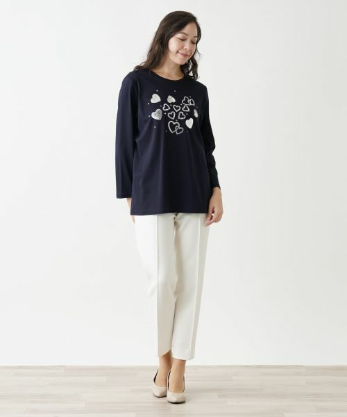 Leilian PLUS HOUSE / レリアンプラスハウス カットソー | フロントモチーフカットソー【プラス企画】 | 詳細13