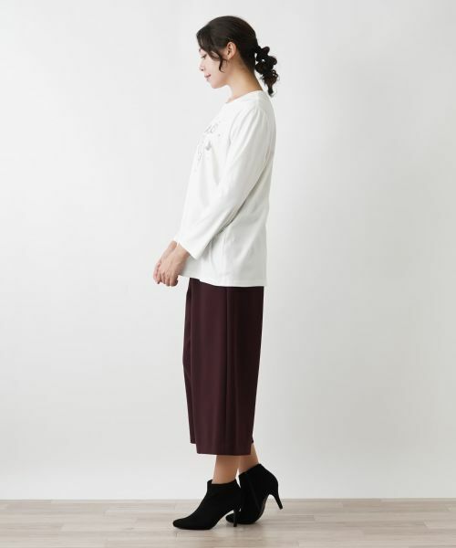 Leilian PLUS HOUSE / レリアンプラスハウス カットソー | フロントモチーフカットソー【プラス企画】 | 詳細2