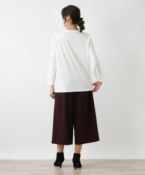 Leilian PLUS HOUSE / レリアンプラスハウス カットソー | フロントモチーフカットソー【プラス企画】 | 詳細3