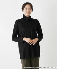 Leilian PLUS HOUSE / レリアンプラスハウス カットソー | ハイネックロングカットソー【プラス企画】