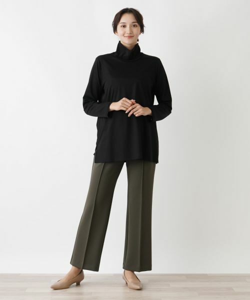 Leilian PLUS HOUSE / レリアンプラスハウス カットソー | ハイネックロングカットソー【プラス企画】 | 詳細1