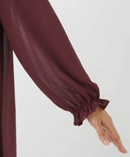 Leilian PLUS HOUSE / レリアンプラスハウス シャツ・ブラウス | チュニック丈フロントフリルブラウス【プラス企画】 | 詳細13