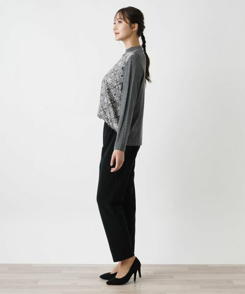 Leilian PLUS HOUSE / レリアンプラスハウス その他パンツ | スリムタイプパンツ【プラス企画】 | 詳細2